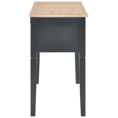 280071 Writing Desk Black 109,5x45x77,5 cm Wood slika 5