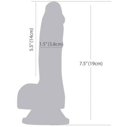 Dildo Brandon koji svijetli u mraku, 19 cm slika 6