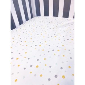 Kikka Boo Vodootporna navlaka za madrac Dots Grey, 120x60cm