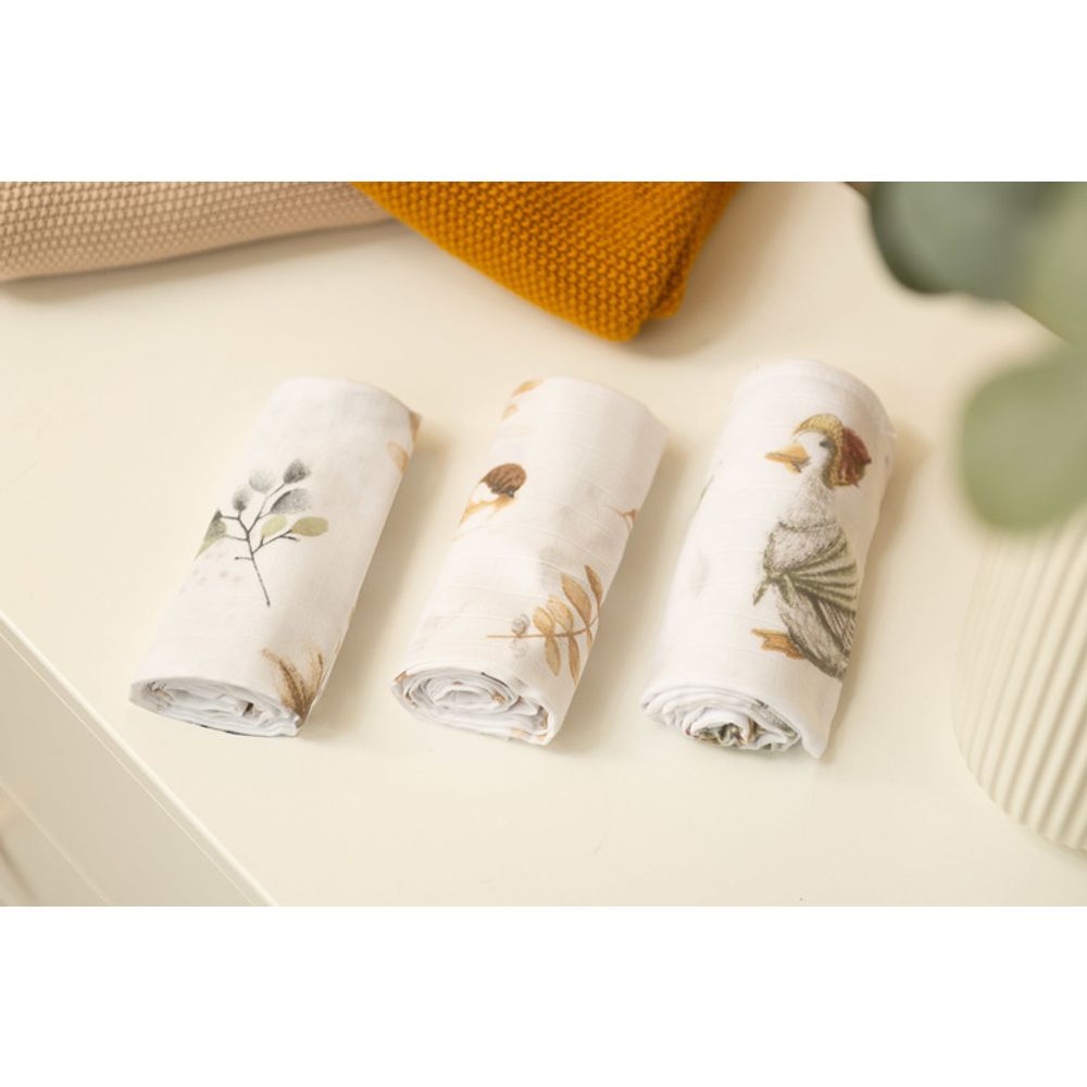 Muslin pelene 3 kom – bijela slika 6