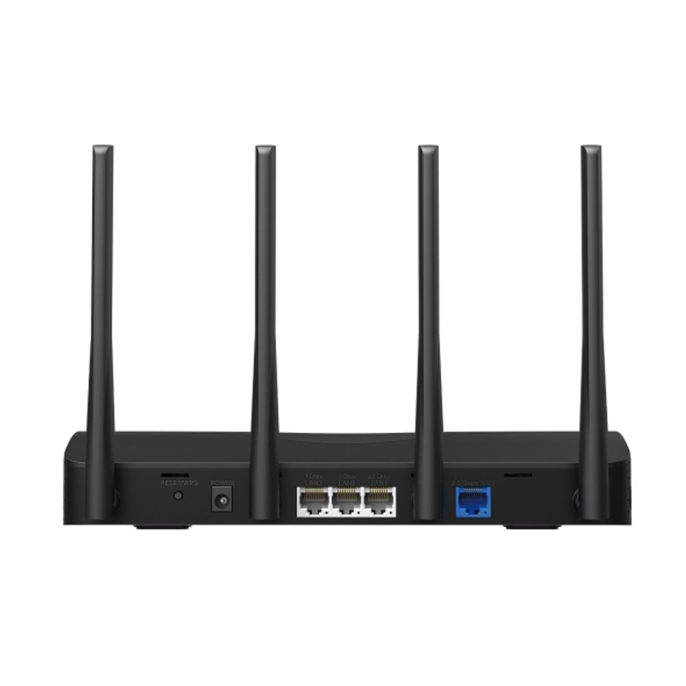 Mercusys MR27BE BE3600 Dual-Band Wi-Fi 7 Router, 688 Mbps at 2.4 GHz + 2880 Mbps at 5 GHz, 4× External Antennas, 1× 2.5 Gbps WAN port + 1× 2.5 Gbps LAN port + 2× Gigabit LAN ports, MLO, 4096-QAM, OFDMA, HE160, MERCUSYS App, Router/Access Point Mo slika 3