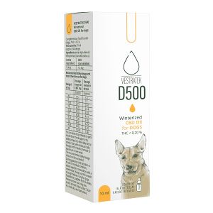 Vestratek CBD D500 ulje od konoplje dodatak ishrani za pse 10 ml