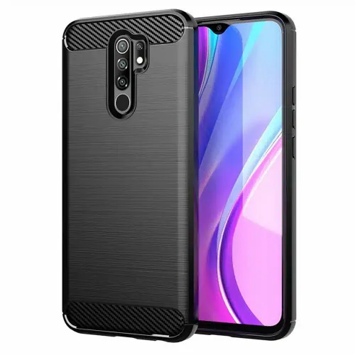 CARBON maska za XIAOMI Redmi 9 crna slika 1