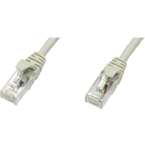 Telegärtner L00001E0005 RJ45 mrežni kabel, Patch kabel cat 5e U/UTP 2.00 m siva vatrostalan 1 St. slika 1