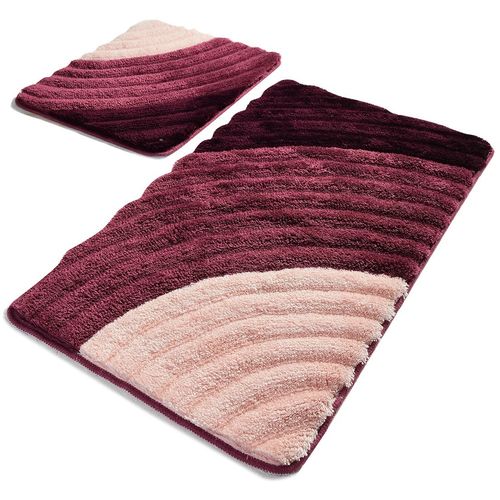 Well - Purple Multicolor Acrylic Bathmat Set (2 Pieces) slika 2