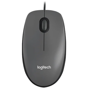 LOGITECH M100 Corded Mouse - BLACK - USB