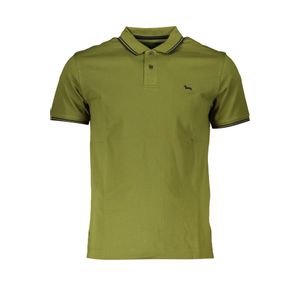 HARMONT &amp; BLAINE GREEN MEN'S SHORT SLEEVED POLO SHIRT