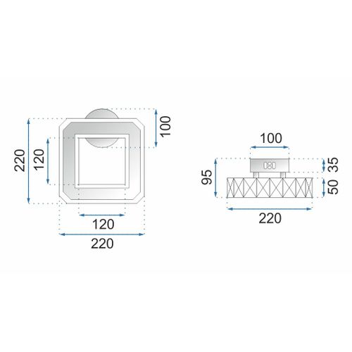 Kristalna zidna svjetiljka led APP415-W APP416-W slika 10