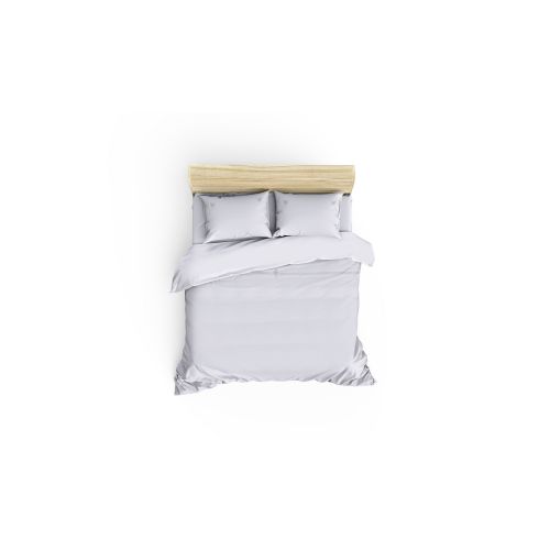 L'essential Maison Guher White
Grey Satin Double Quilt Cover Set slika 2