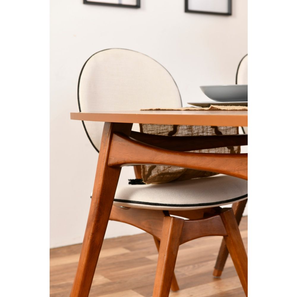 Set Stola i Stolica Touch (2S-1B) WalnutCream (4 Dijela) slika 3