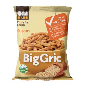 OM Made Big Gric integralni štapići, susam 70g