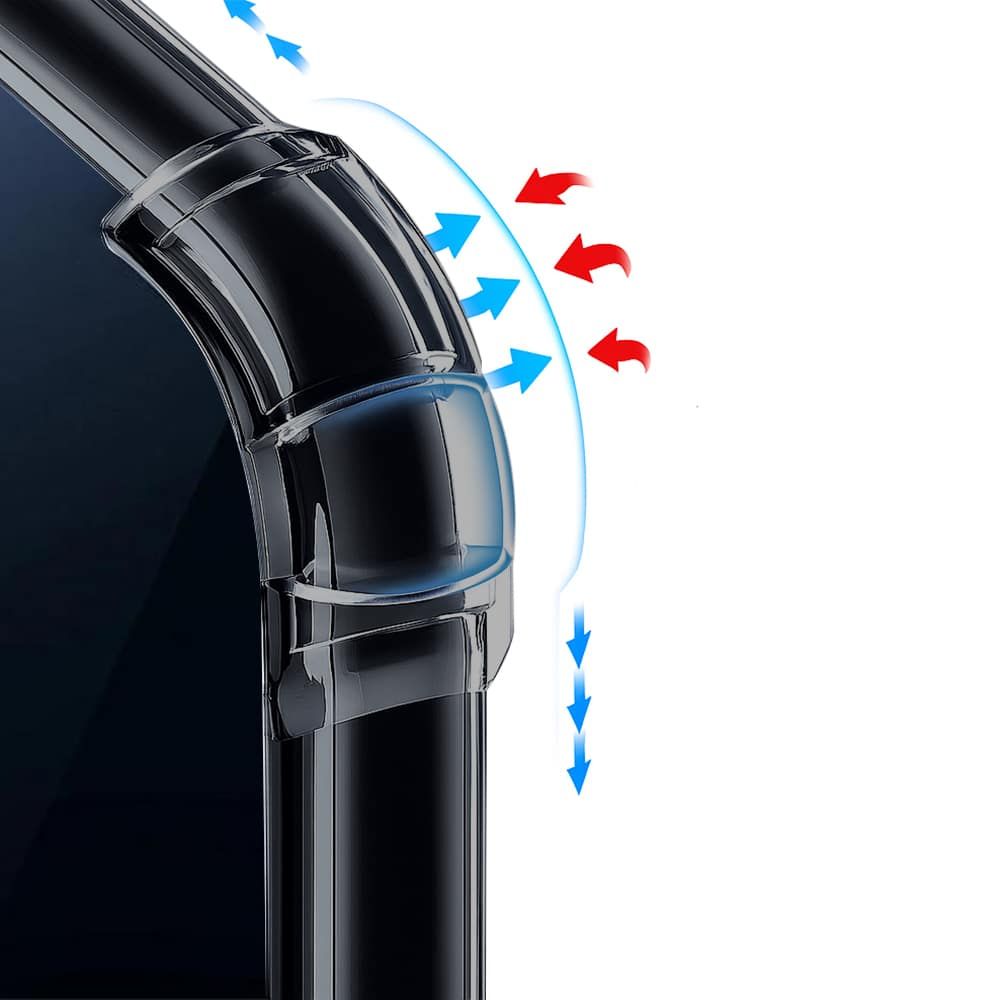 Techsuit Shockproof Clear Silicone prozirna maskica otporna na udarce za Honor Magic8 Lite slika 6