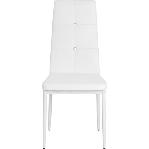 Blagovaonske stolice od umjetne kože 4 kom bijele slika 26