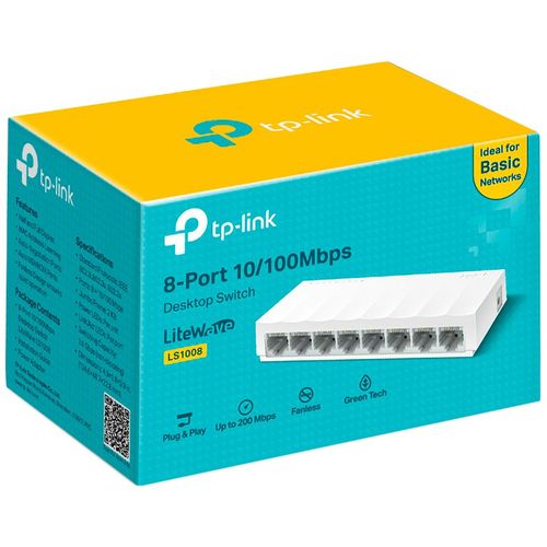 Switch TP-Link LS1008, LiteWave 8-Port 10/100Mbps Desktop Switch slika 2