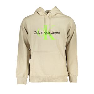 CALVIN KLEIN MEN'S BEIGE ZIPLESS SWEATSHIRT