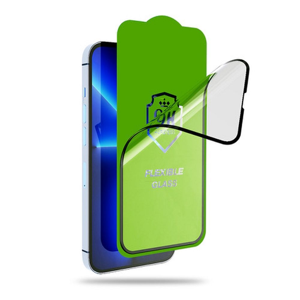 Bestsuit fleksibilno 5D potpuno ljepljivo hibridno staklo za Samsung Galaxy A57 5G crno slika 2