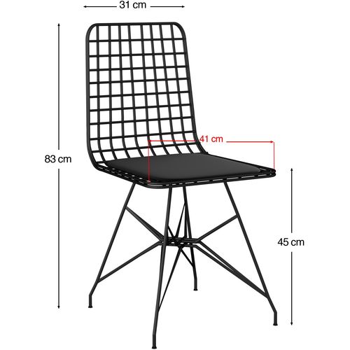 Hanah Home Nmsymk001  Oak
Black Table & Chairs Set (5 Pieces) slika 5