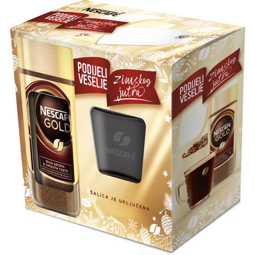 Nescafe Gold instant kava 200 g + poklon  šalica slika 1