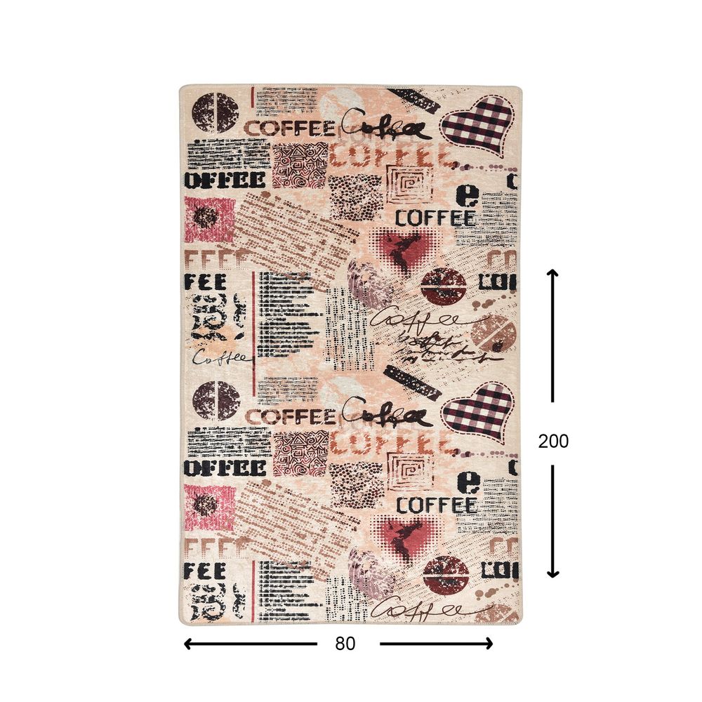Šareni Hodnik Tepih - Coffee Multicolor (80 x 200 cm) slika 4