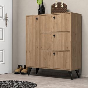 Bella 1802 Oak Shoe Cabinet