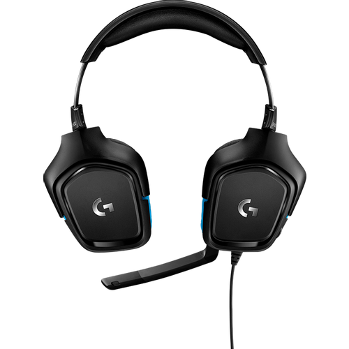 LOGITECH G432 Wired Gaming Headset 7.1 - LEATHERETTE - BLACK/BLUE - USB slika 6