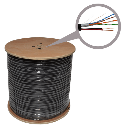 Eule Mrežni UTP CAT5e  kabel + napajanje 2 x 0,75, CCA - CAT5+2C slika 1