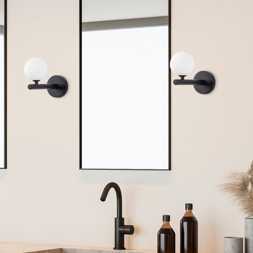 Zidna lampa Domino - 11033 u crno-bijeloj boji slika 1