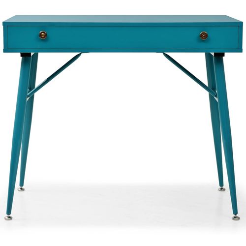 Pisaći stol s ladicom 90x50x76,5 cm antikne zelene boje slika 51