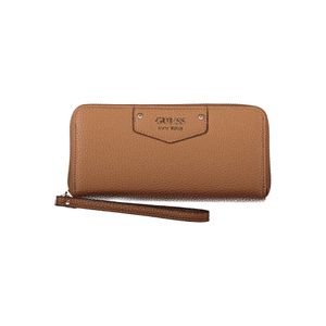 GUESS JEANS WOMEN'S WALLET BROWN