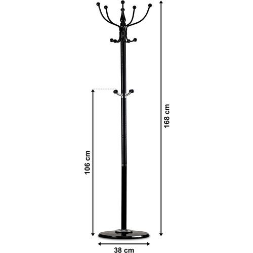 ModernHome vješalica za kapute GH-8010 crna slika 5