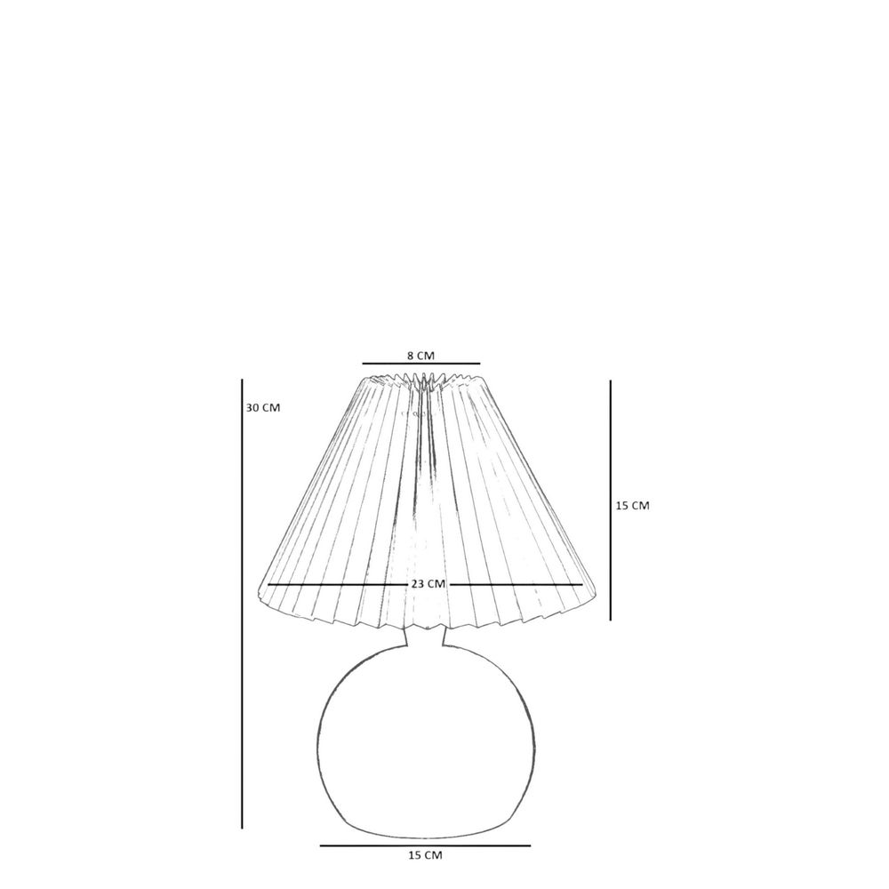 Opviq Stolna lampa 078, krem, crna slika 5