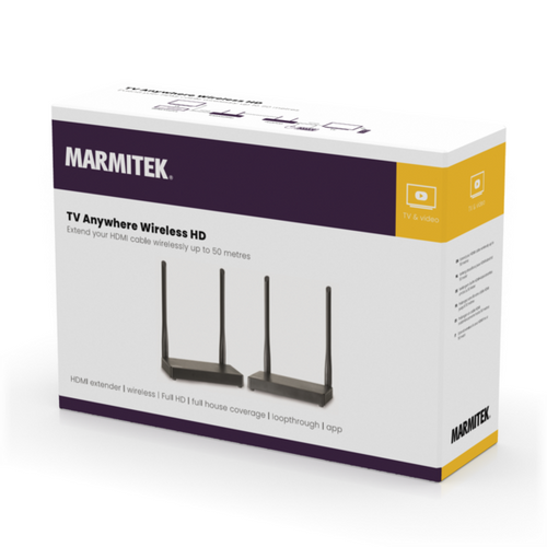 MARMITEK, HDMI ekstender | HDMI bežični | Full HD | potpuna pokrivenost kuće slika 5