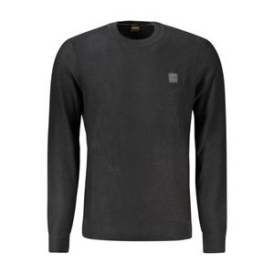 HUGO BOSS MEN'S BLACK SWEATER