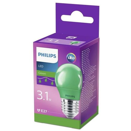 Philips led sijalica 3.1w(25w) p45 e27 zelena 1pf/6, 929001394258, slika 3