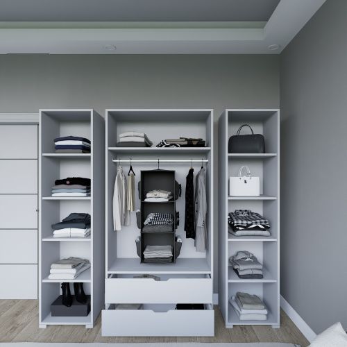 Duru 1600-023 Matte White Wardrobe slika 9