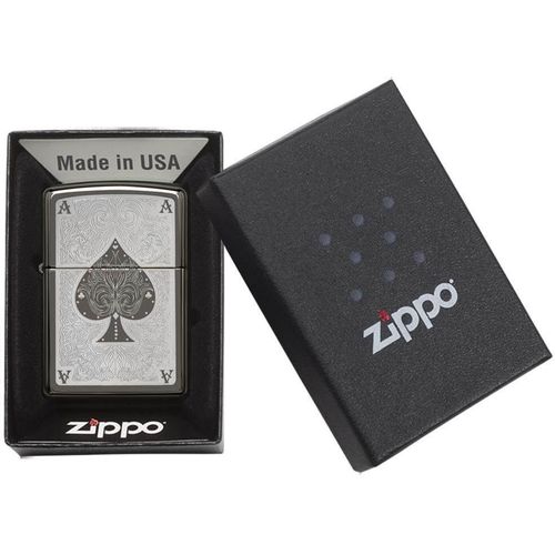 Zippo upaljač metalni na benzin 28323 slika 2