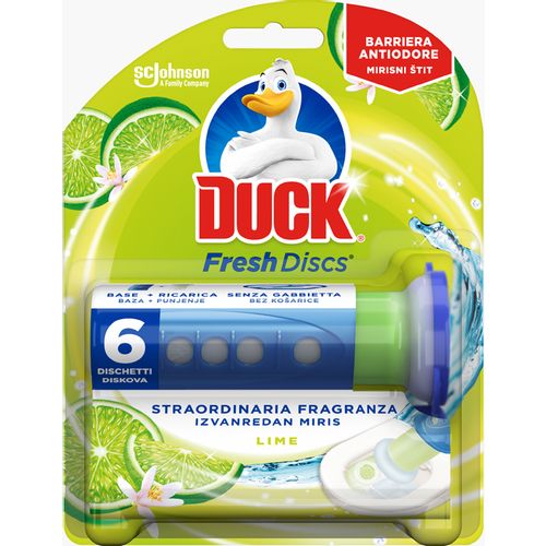 Duck® Fresh Discs gel za čišćenje i osvježavanje WC školjke miris lime slika 1