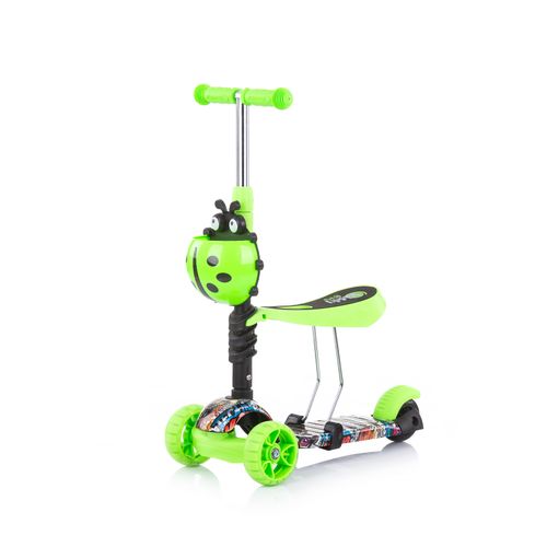 Chipolino romobil / guralica Kiddy Evo s ručkom Green Graffiti slika 4