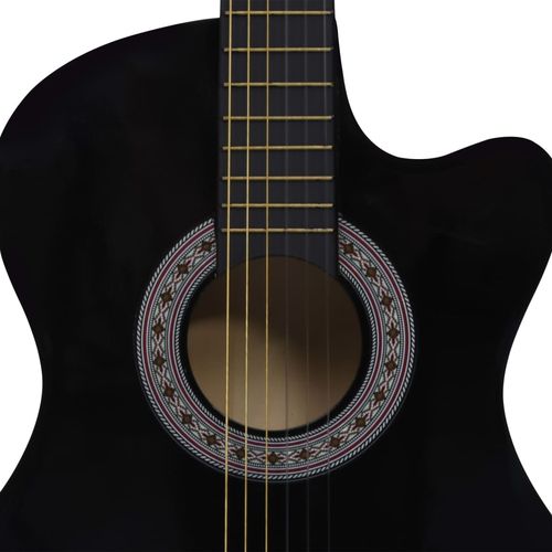 Klasična gitara Western s prorezom i 6 žica crna 38 " slika 5