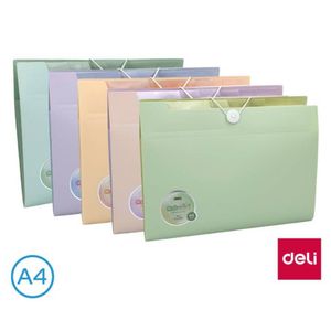 FASCIKLA DELI SA PREGRADAMA MACAROON A4 veličine sa 8 pregrada EF615