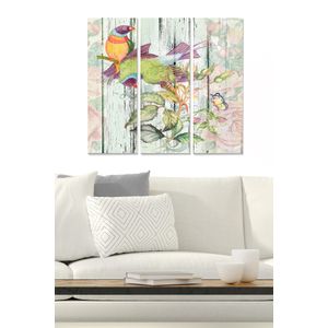 Dekorativna MDF Slika u Više Boja MDF151728440 (Set od 3 Komada)