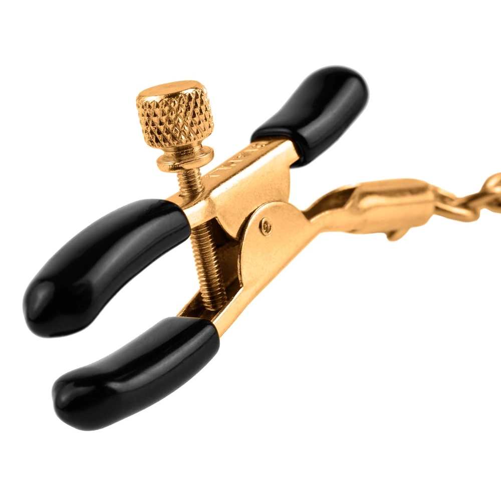 Fetish Fantasy Gold FFS stezaljke za bradavice sa zlatnim lancem slika 3