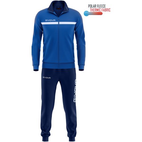 Trenirka Givova One Full Zip Polarfleece Svijetlo plava/Plava slika 1