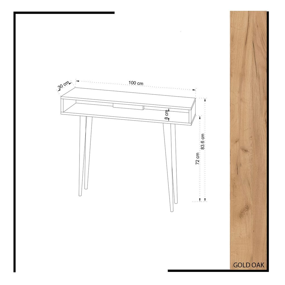 Ottoke Oak Bijeli Sideboard slika 4