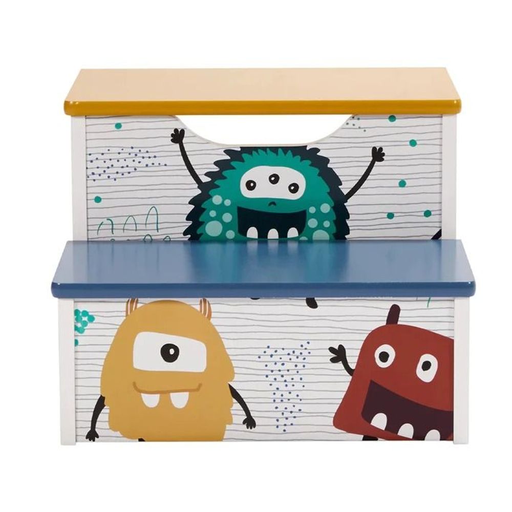 Kinder Home Drvena multifunkcionalna Stepenik stolčica Monster slika 4