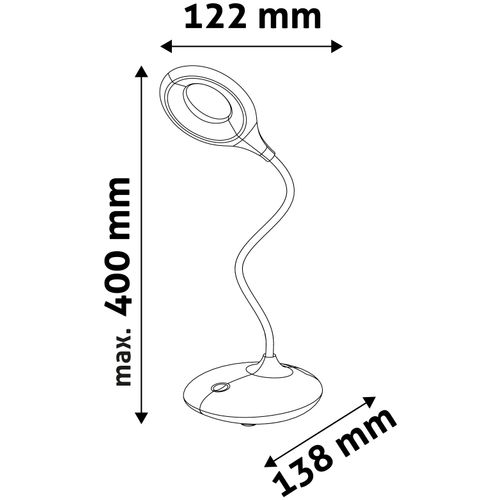 Avide lampa stolna 4W bijela slika 4