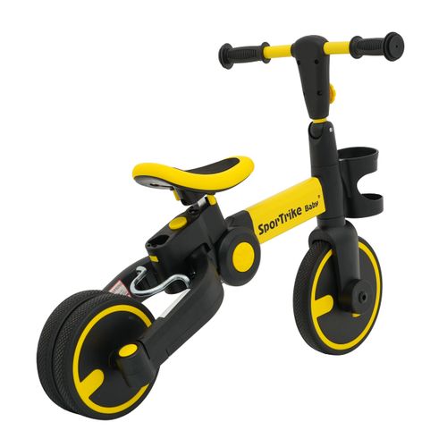 Tricikl Happy Bike 3in1 - žuti slika 3