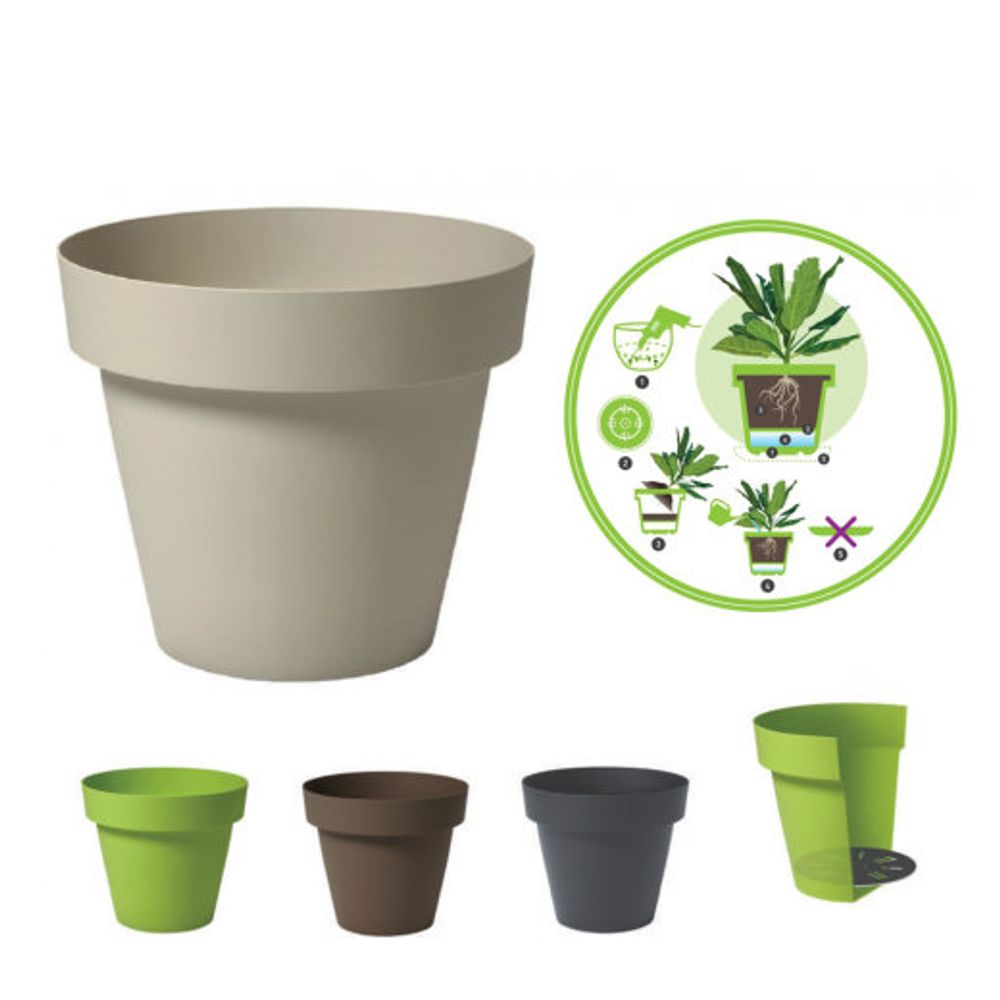 Saksija Melrose 30 cm 10L moka slika 3
