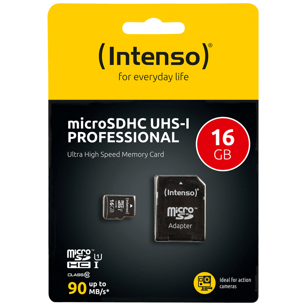 (Intenso) Micro SDHC/SDXC kartica 16GB Class 10, UHS-I +adapter, Pro - MicroSD 16GB Class10 UHS-I Pro slika 1