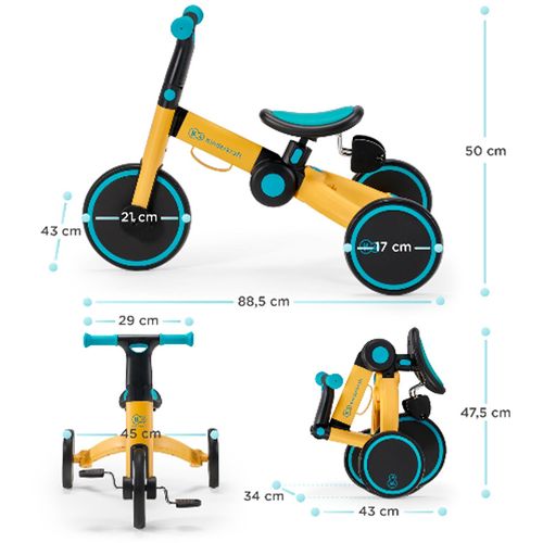 Kinderkraft Tricikl 4TRIKE Primrose Yellow slika 21